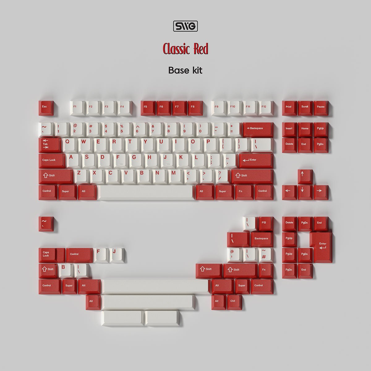 SWG Classic Red Keycaps - Divinikey