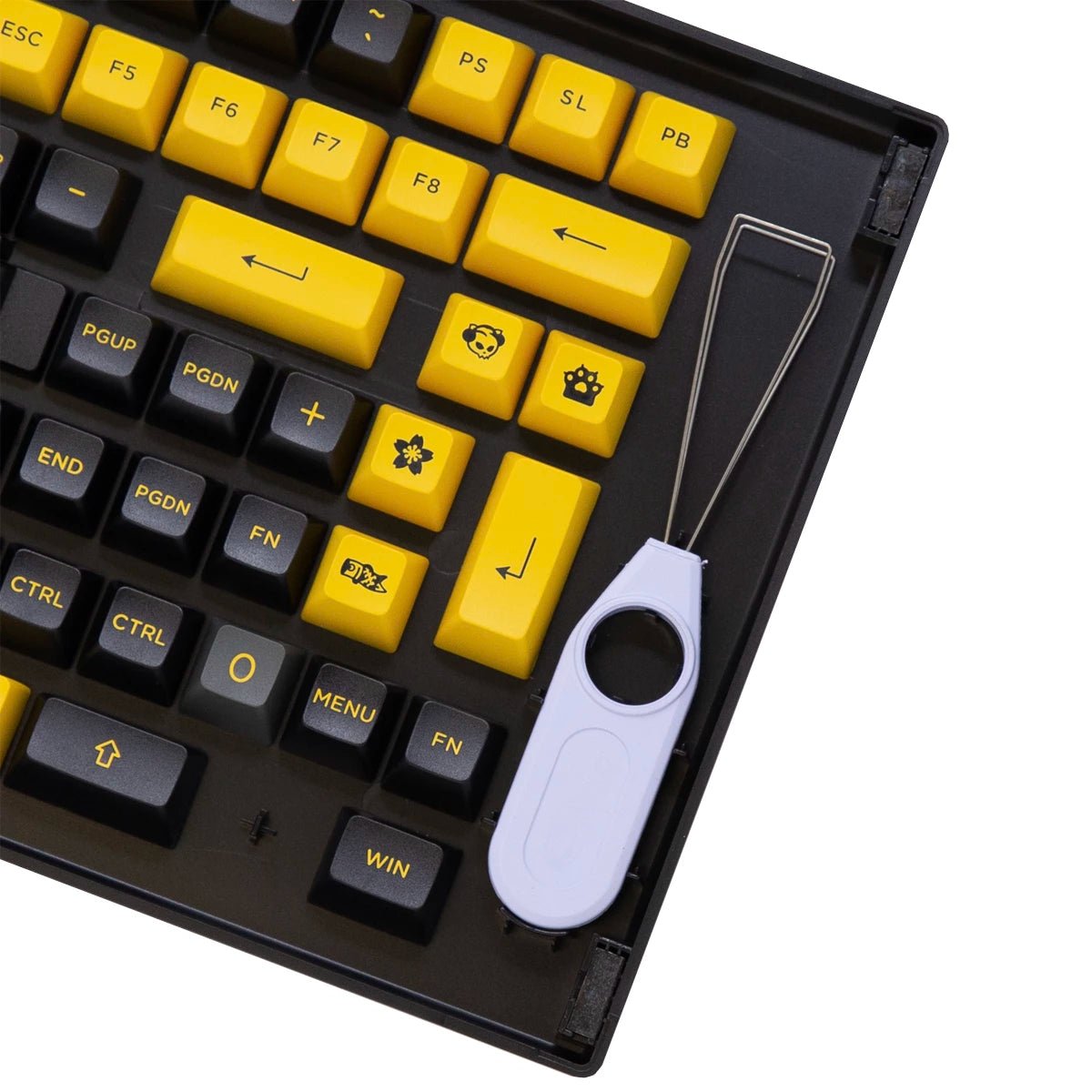 Akko Black & Gold Keycap Set Doubleshot PBT - Divinikey