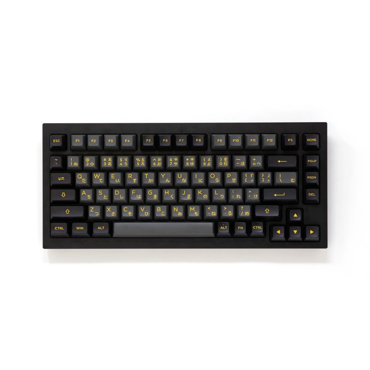 Akko Black & Gold Keycap Set Doubleshot PBT - Divinikey