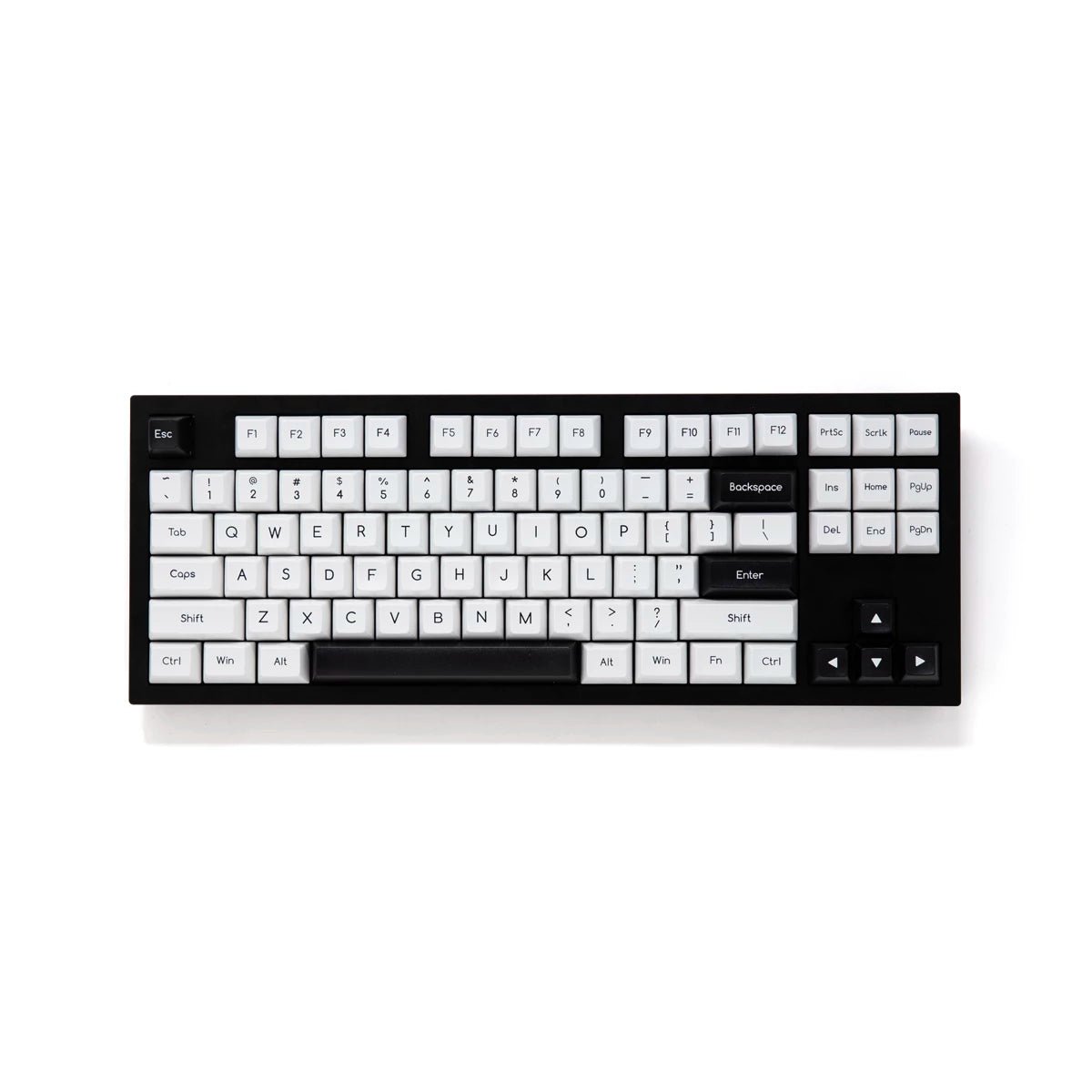 Akko Black on White Keycap Set Doubleshot ABS - Divinikey