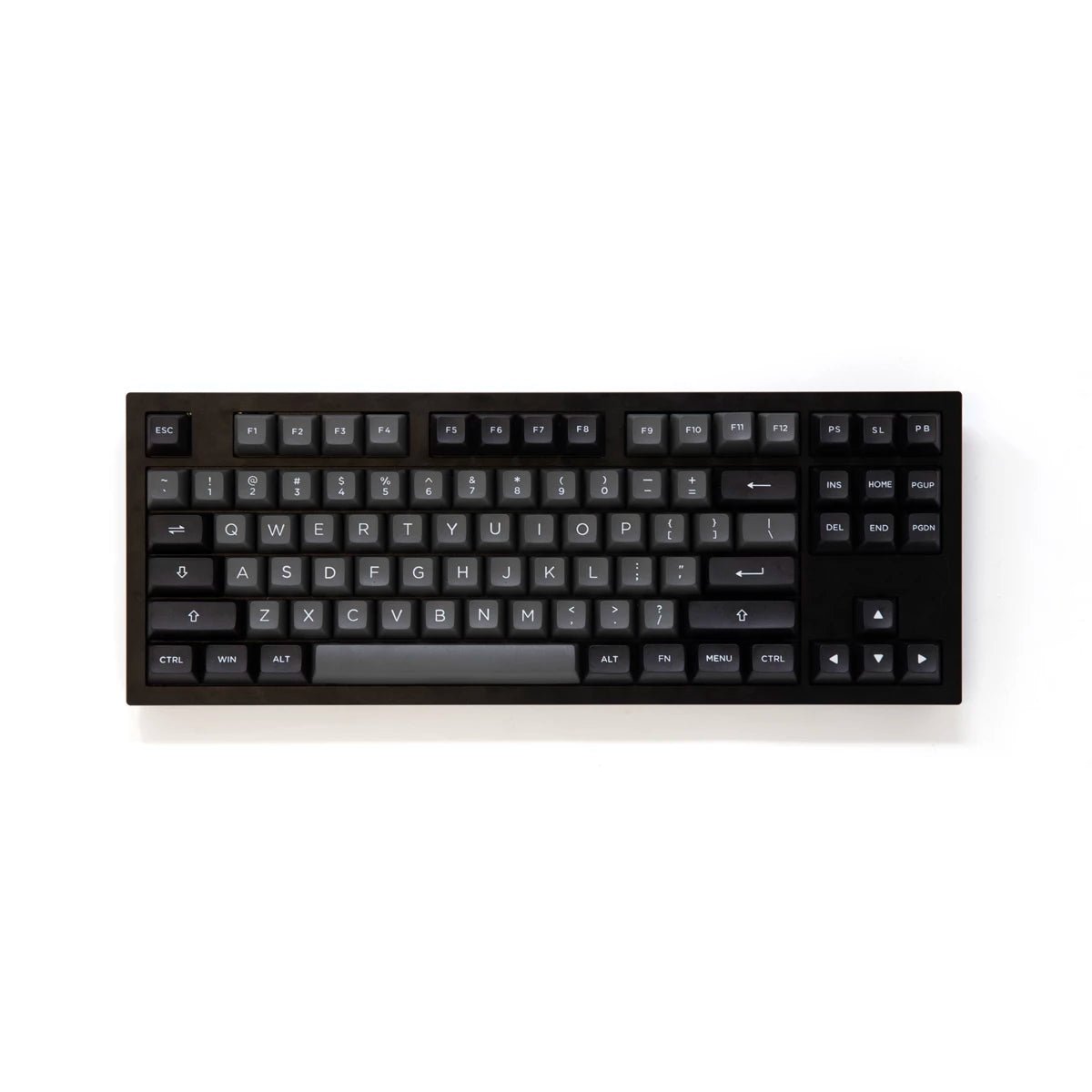 Akko Black & Silver Keycap Set Doubleshot PBT - Divinikey
