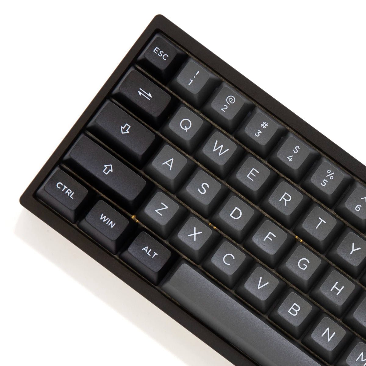 Akko Black & Silver Keycap Set Doubleshot PBT - Divinikey