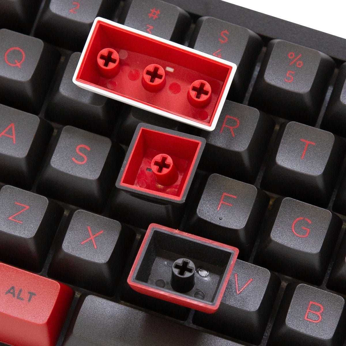 Akko Bred Keycap Set Doubleshot PBT - Divinikey