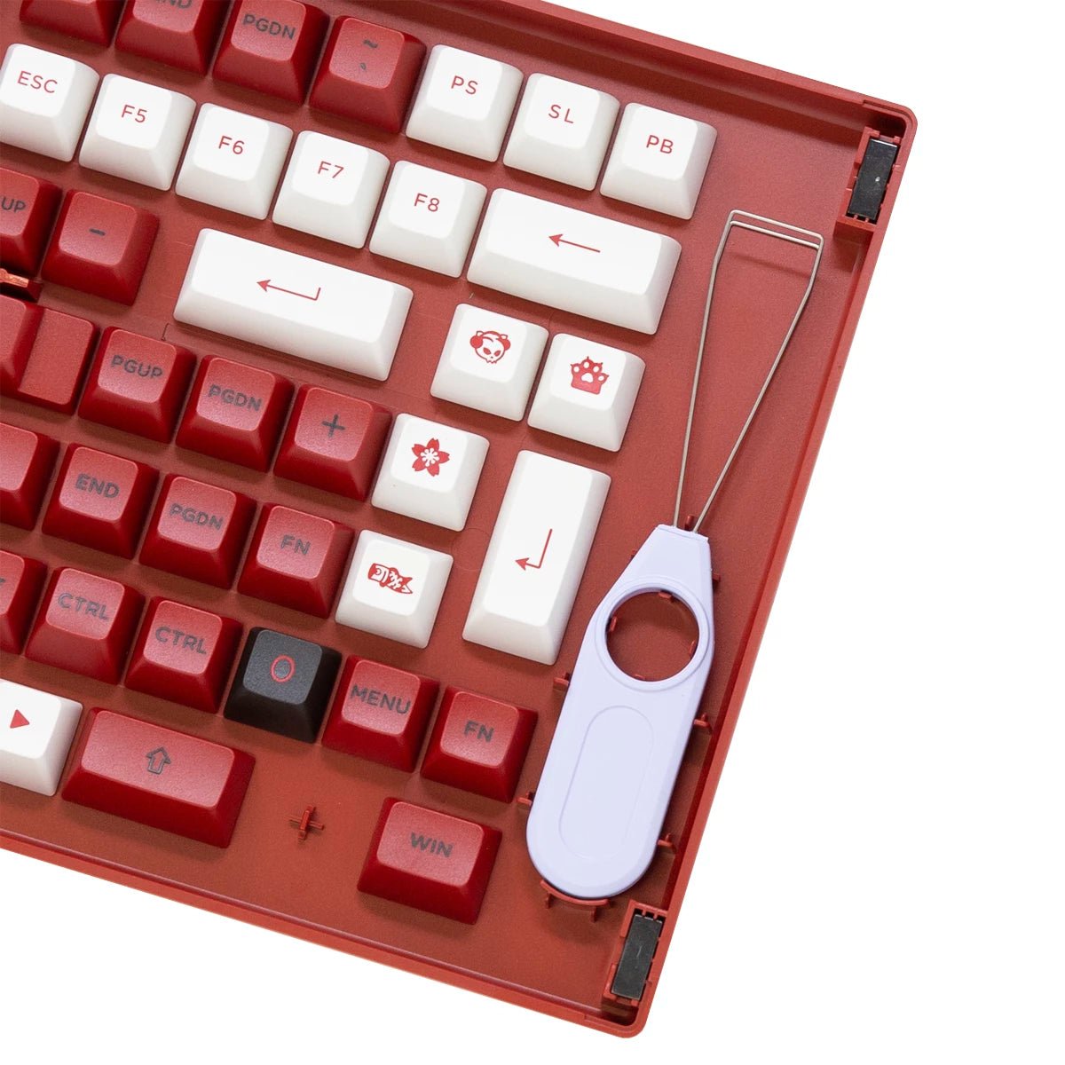 Akko Bred Keycap Set Doubleshot PBT - Divinikey