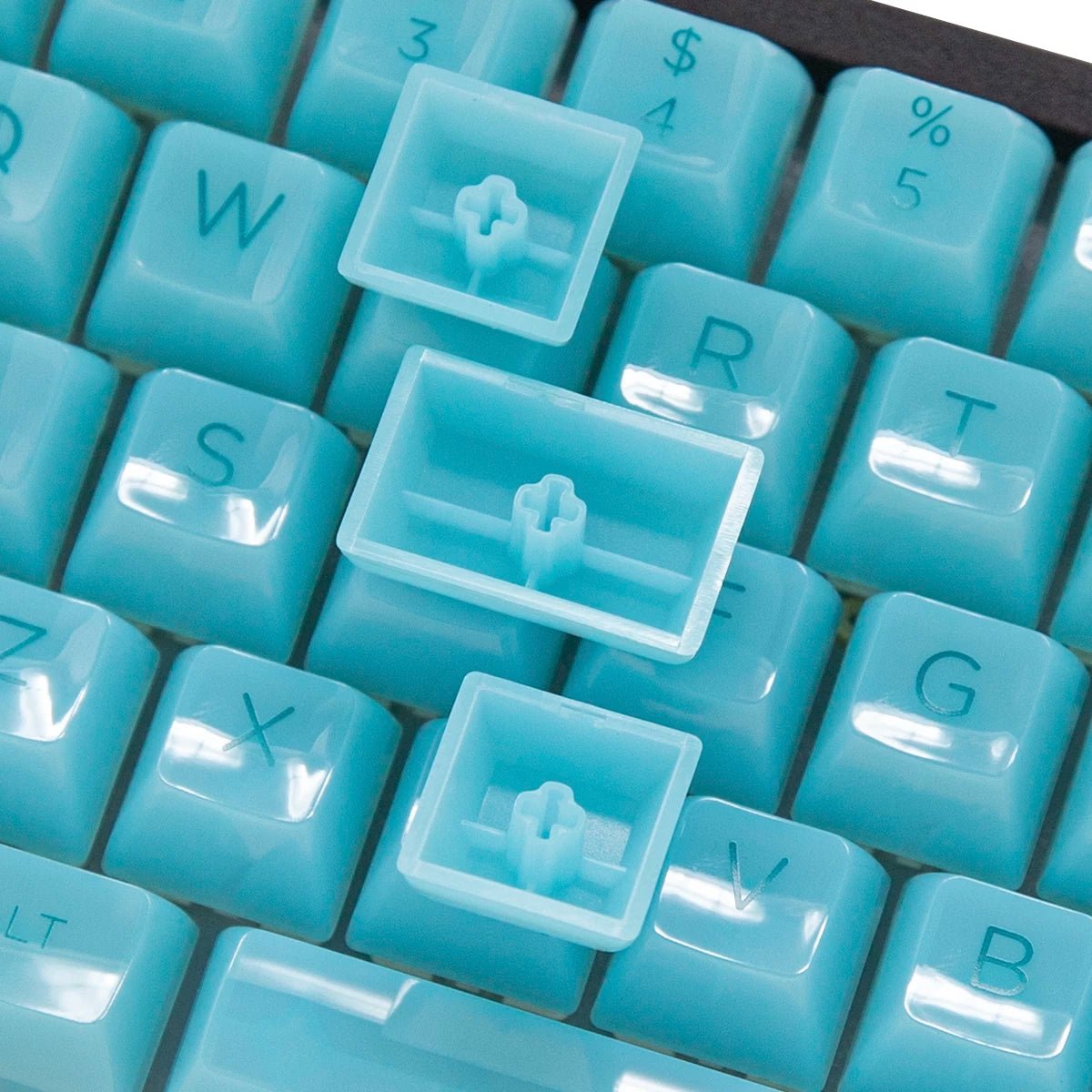 Akko Clear Keycap Set UV Polycarbonate - Divinikey