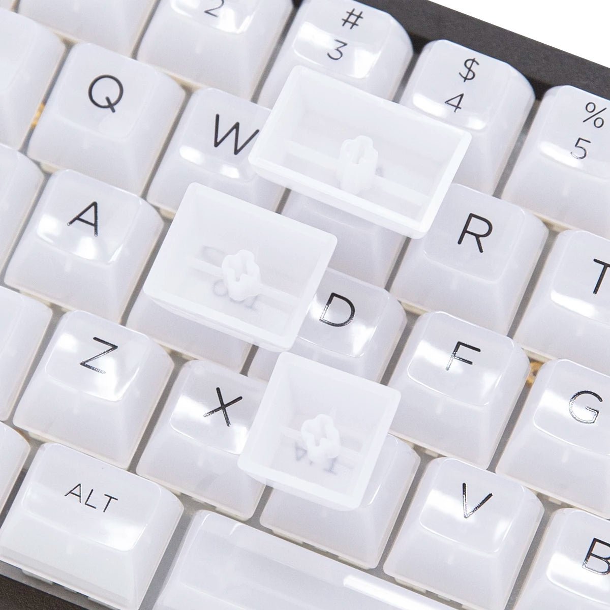 Akko Clear Keycap Set UV Polycarbonate - Divinikey