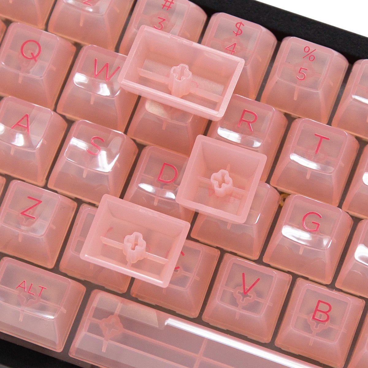 Akko Clear Keycap Set UV Polycarbonate - Divinikey