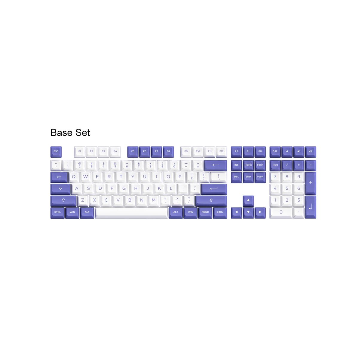 Akko Periwinkle Very Peri Keycap Set Doubleshot PBT - Divinikey