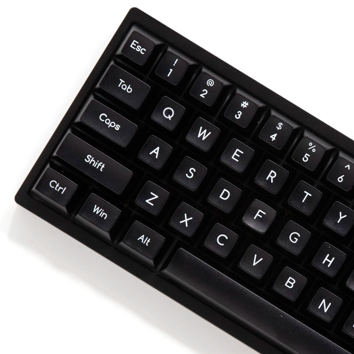 Akko White on Black Keycap Set Doubleshot ABS - Divinikey