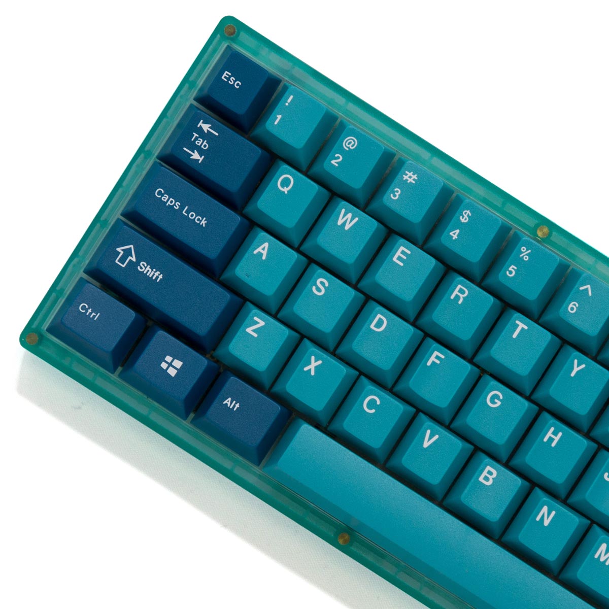 EnjoyPBT Aquamarine Keycap Set Doubleshot ABS - Divinikey