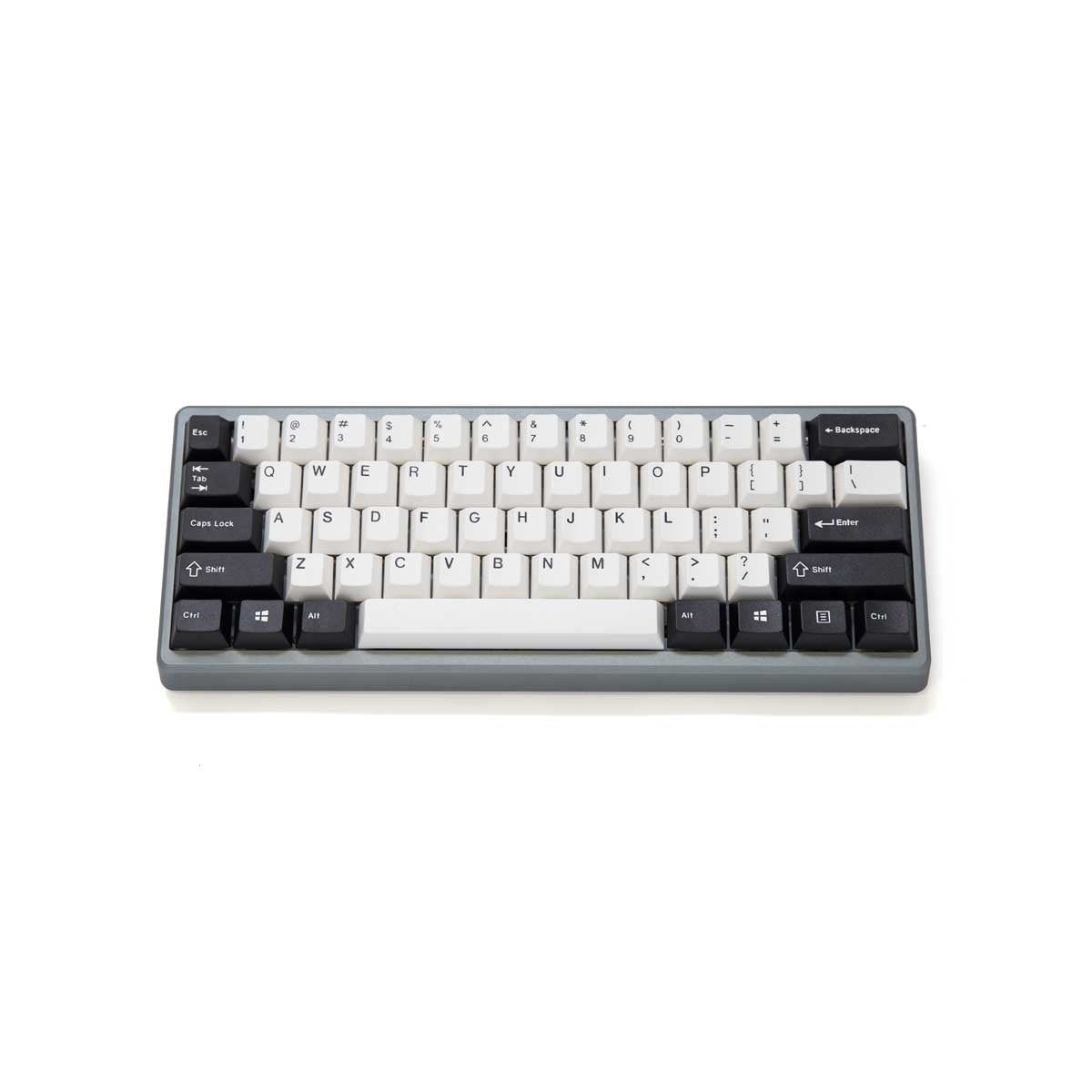EnjoyPBT Black & White Keycap Set Doubleshot ABS - Divinikey