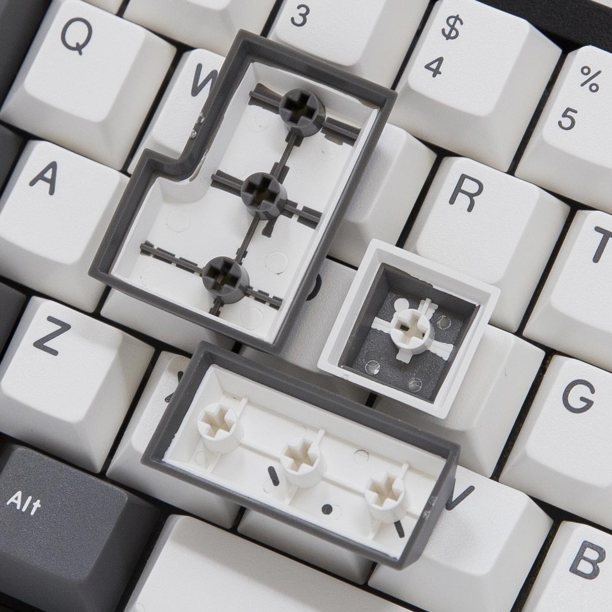 EnjoyPBT Charcoal Keycap Set Doubleshot ABS - Divinikey