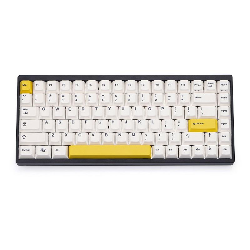 EnjoyPBT Simple White Keycap Set Dye-Sub PBT - Divinikey