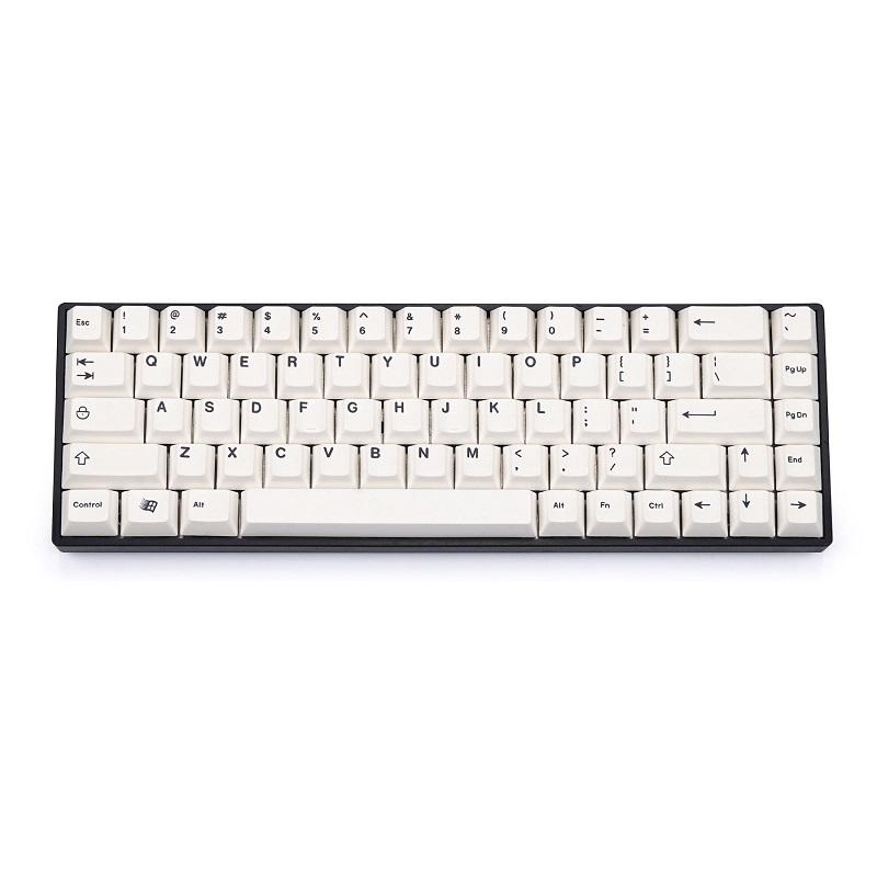 EnjoyPBT Simple White Keycap Set Dye-Sub PBT - Divinikey