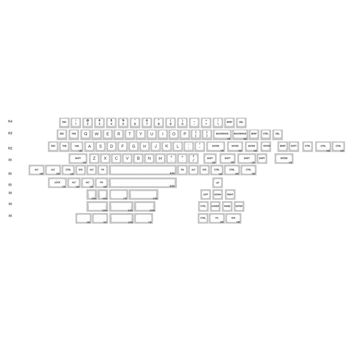 KAT Alpha Keycap Set Dye-Sub PBT - Divinikey