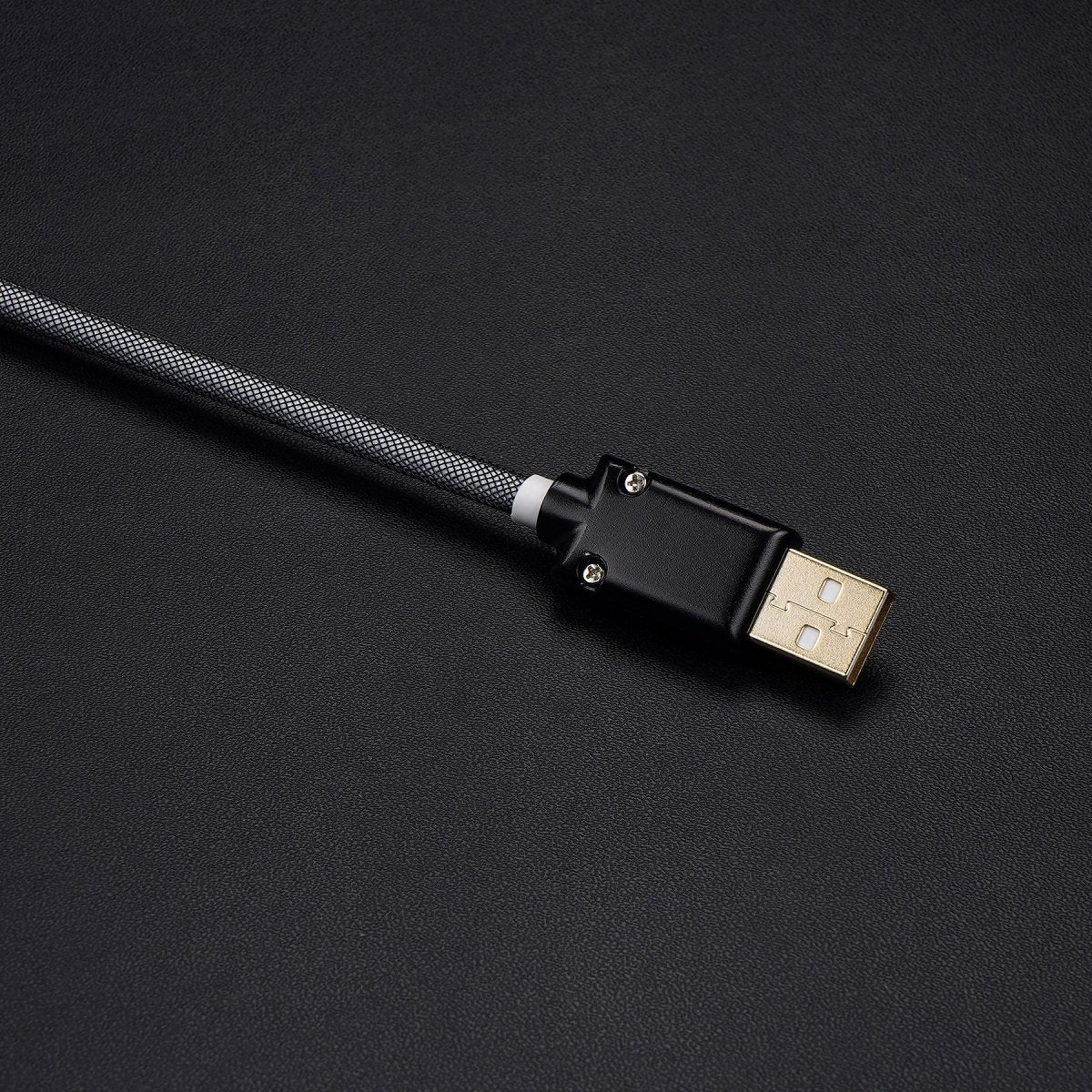 KBDfans Black Grey Handmade USB-C Cable - Divinikey