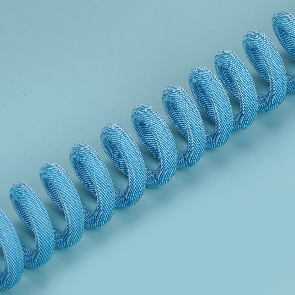 KBDfans Blue Custom Handmade USB-C Cable - Divinikey