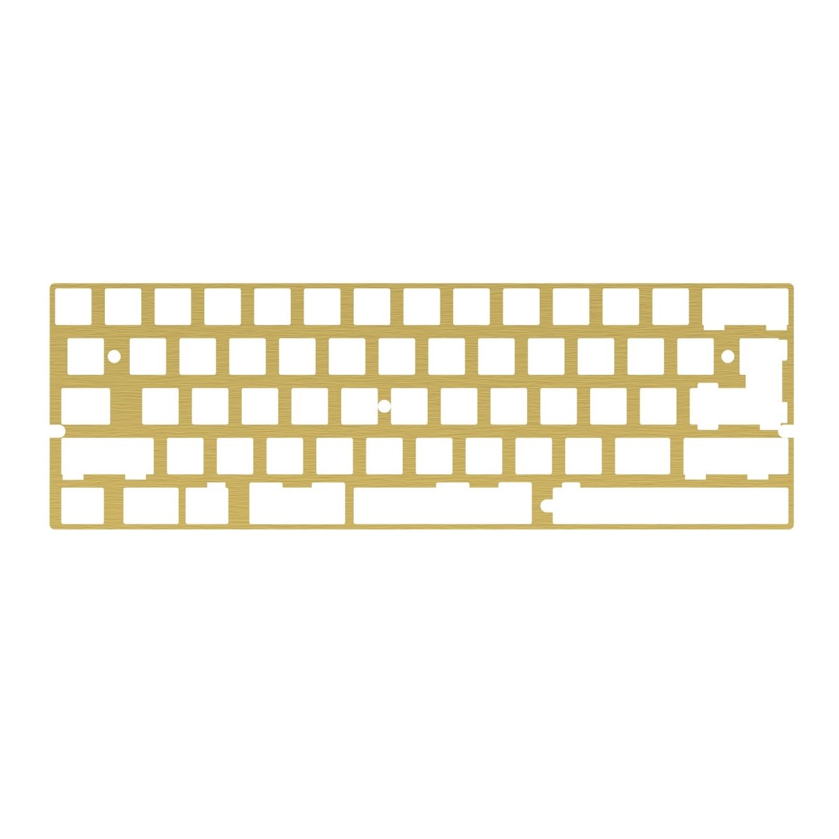 KBDfans DZ60 CNC 60% Plate Aluminum/Brass - Divinikey
