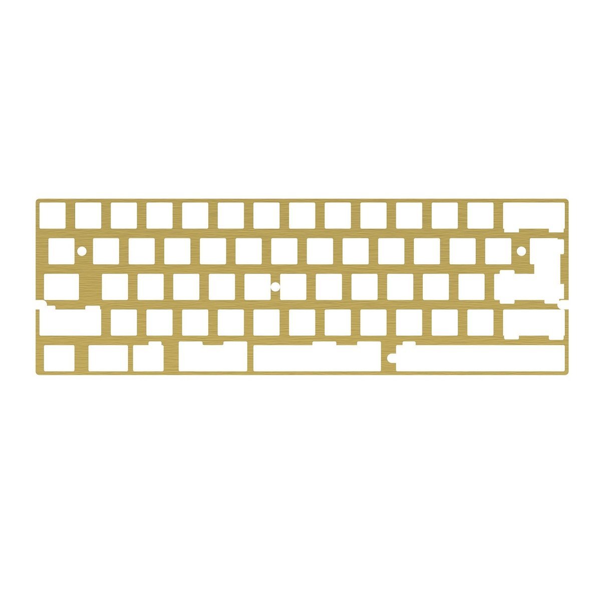 KBDfans DZ60 CNC 60% Plate Aluminum/Brass - Divinikey
