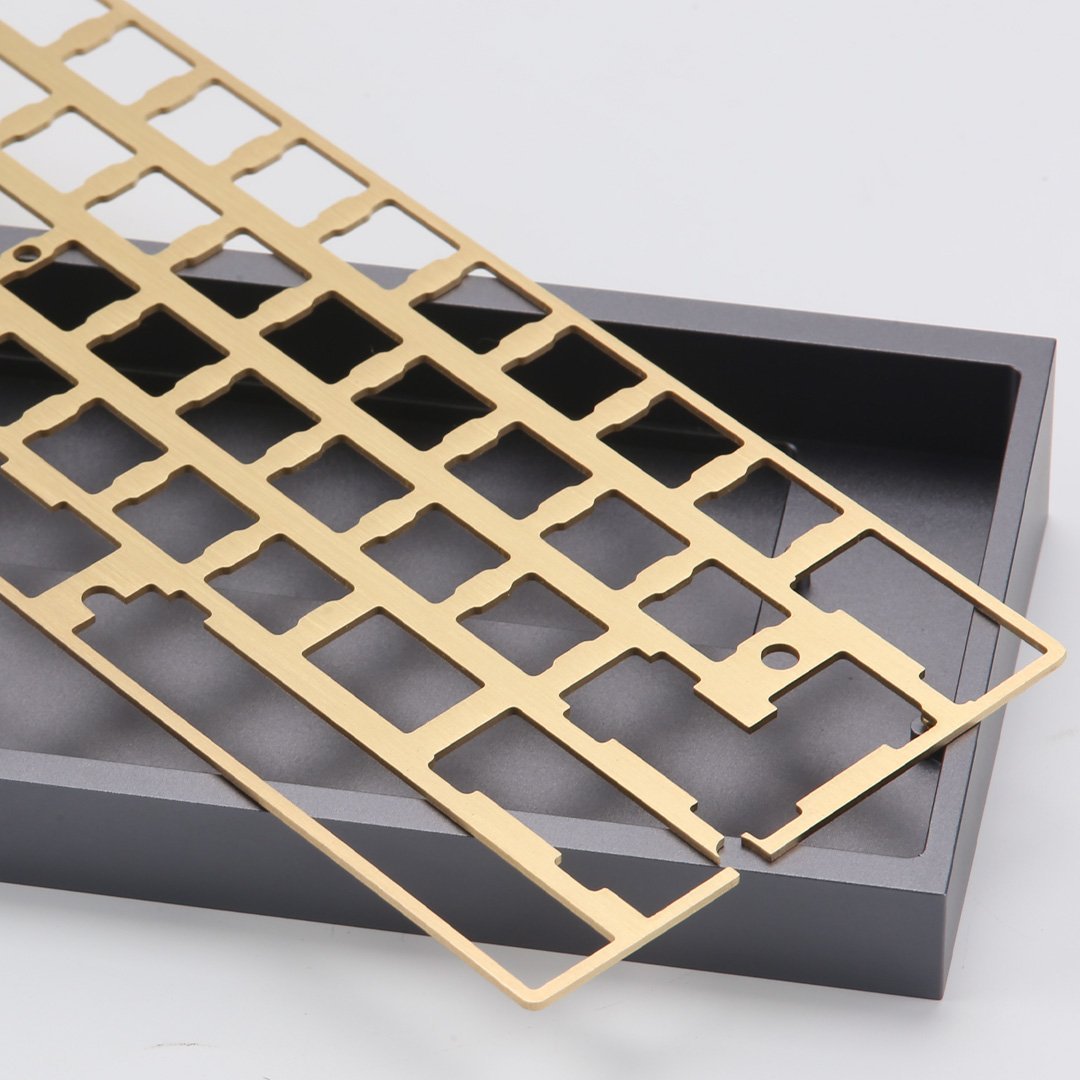 KBDfans DZ60 CNC 60% Plate Aluminum/Brass - Divinikey