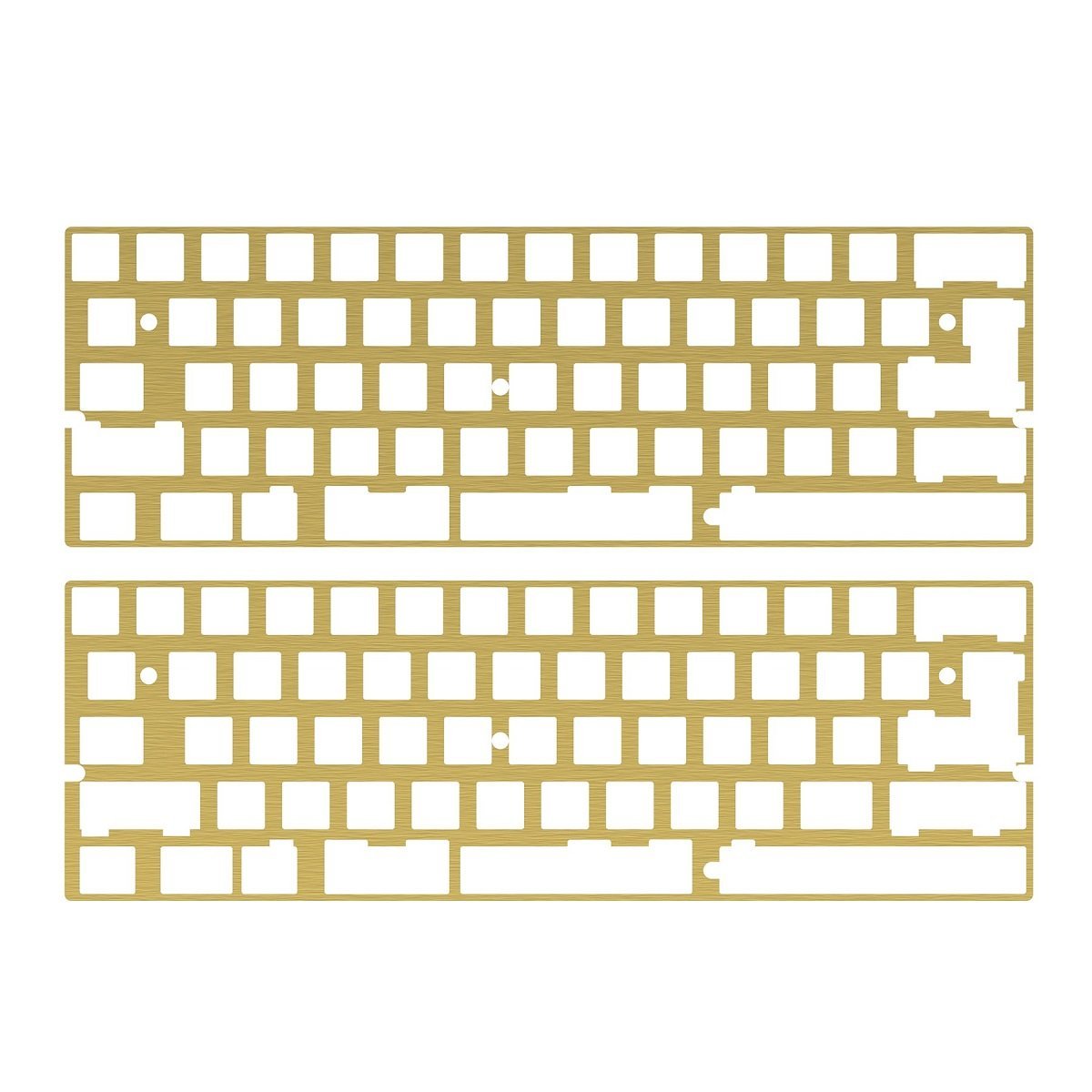 KBDfans DZ60 CNC 60% Plate Aluminum/Brass - Divinikey