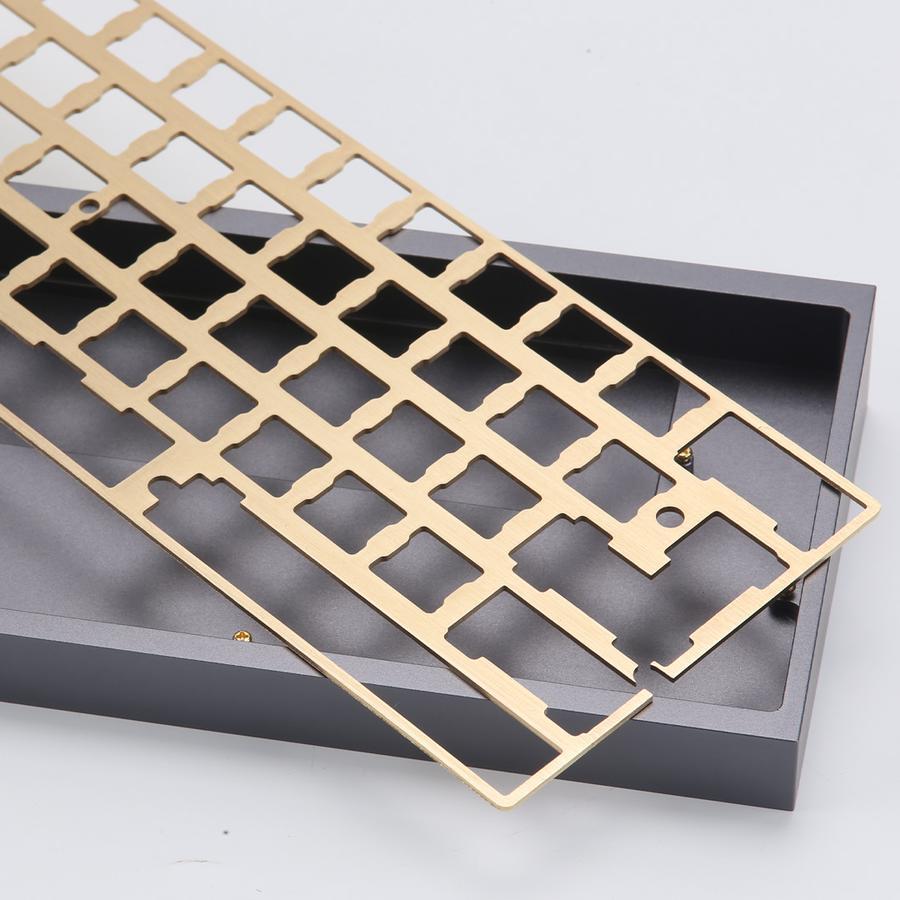 KBDfans DZ60 CNC 60% Plate Aluminum/Brass - Divinikey