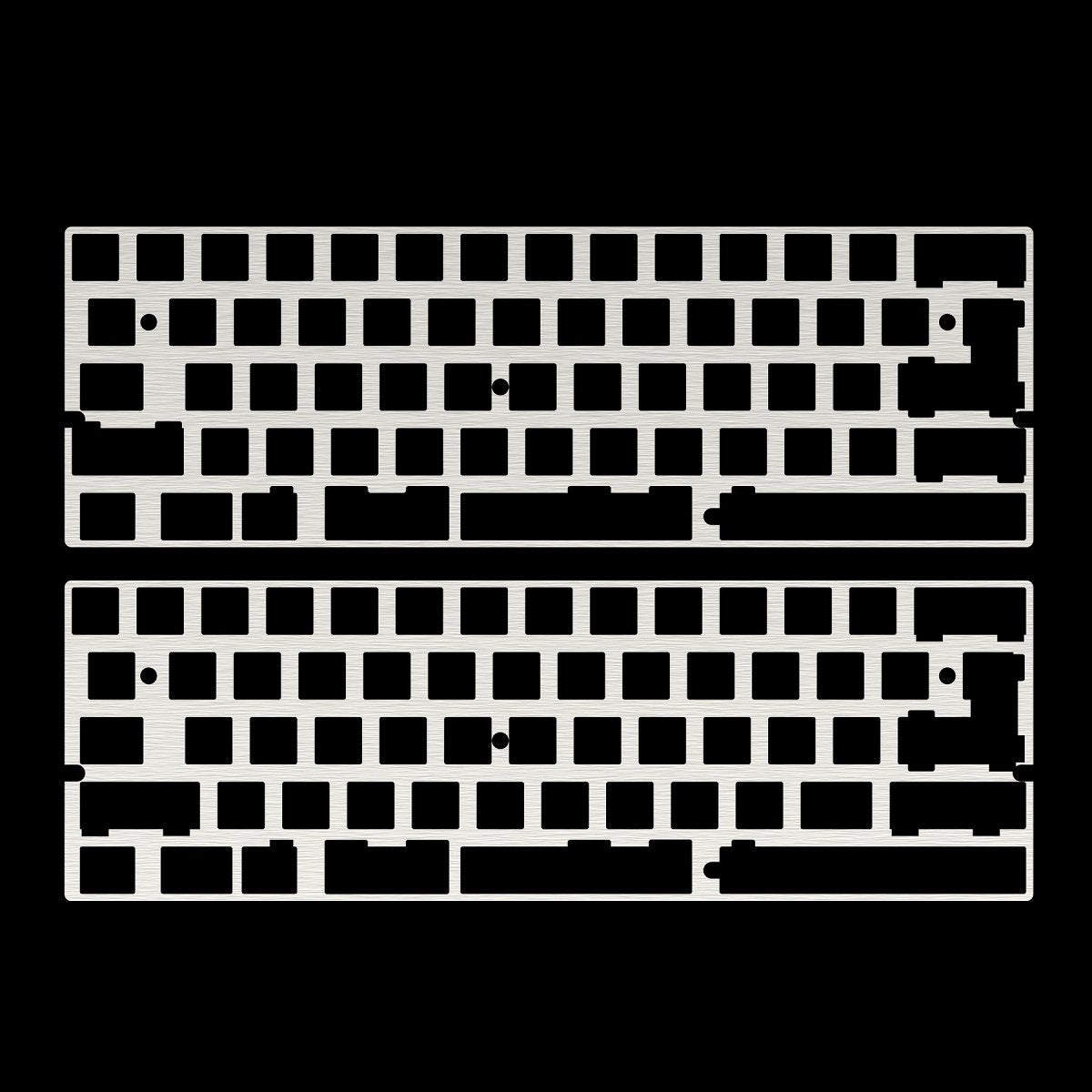 KBDfans DZ60 CNC 60% Plate Aluminum/Brass - Divinikey