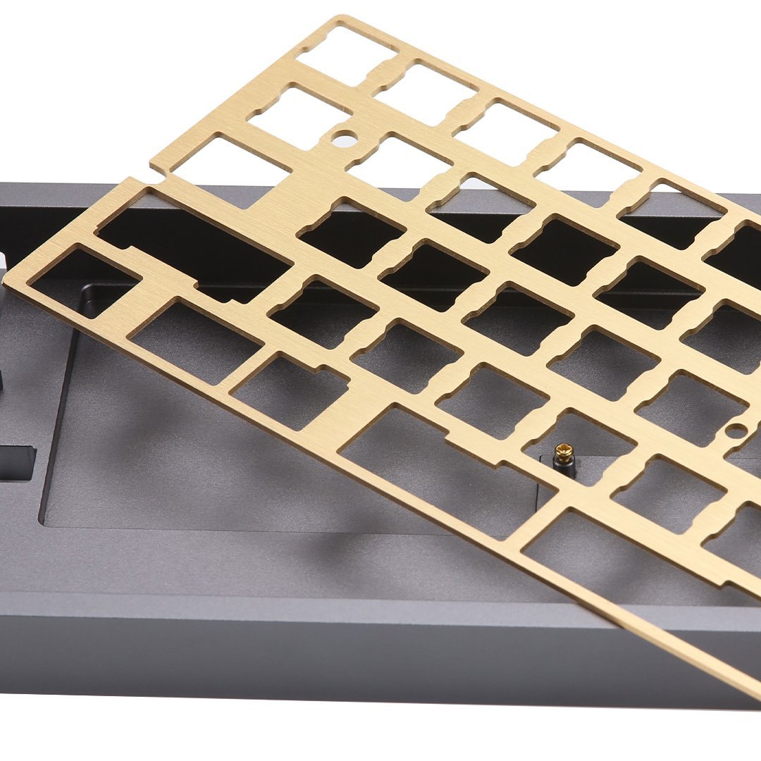KBDfans DZ60 CNC 60% Plate Aluminum/Brass - Divinikey