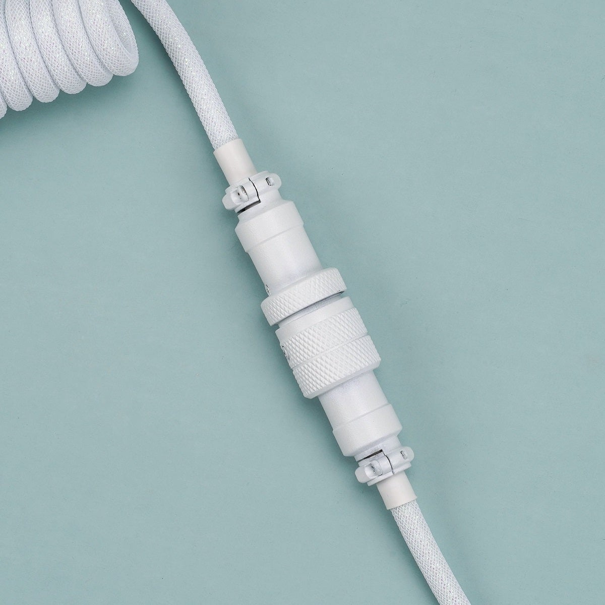 KBDfans Flash White Custom Handmade USB-C Cable - Divinikey