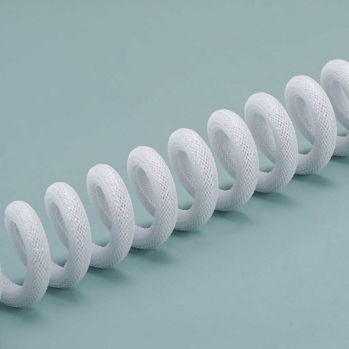 KBDfans Flash White Custom Handmade USB-C Cable - Divinikey