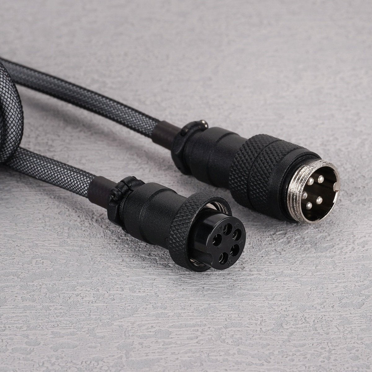 KBDfans Grey Black Handmade USB-C Cable - Divinikey