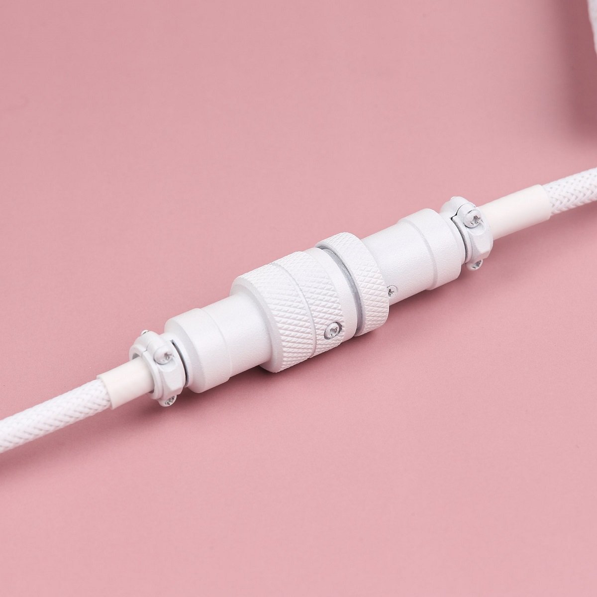 KBDfans White Custom Handmade USB-C Cable - Divinikey