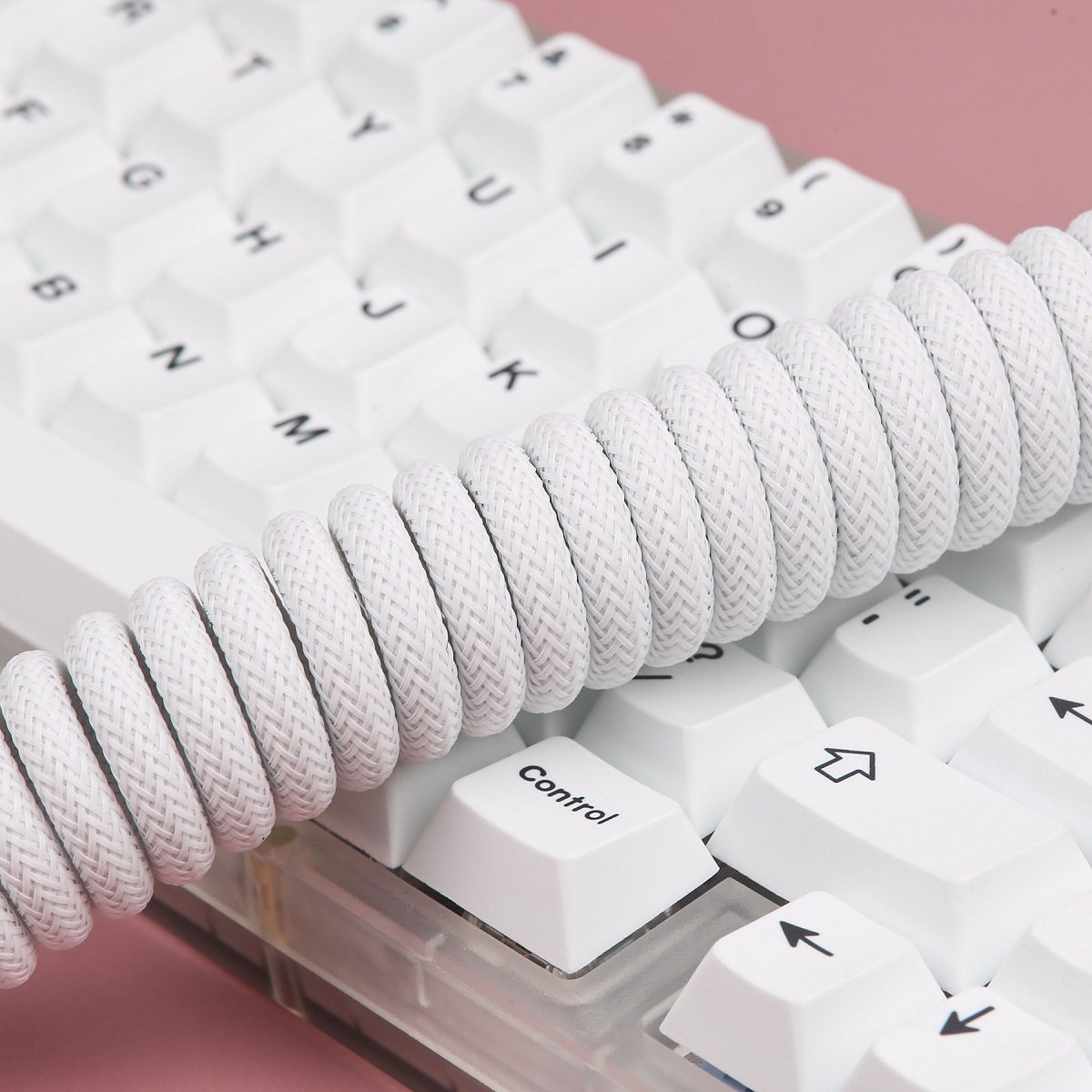 KBDfans White Custom Handmade USB-C Cable - Divinikey