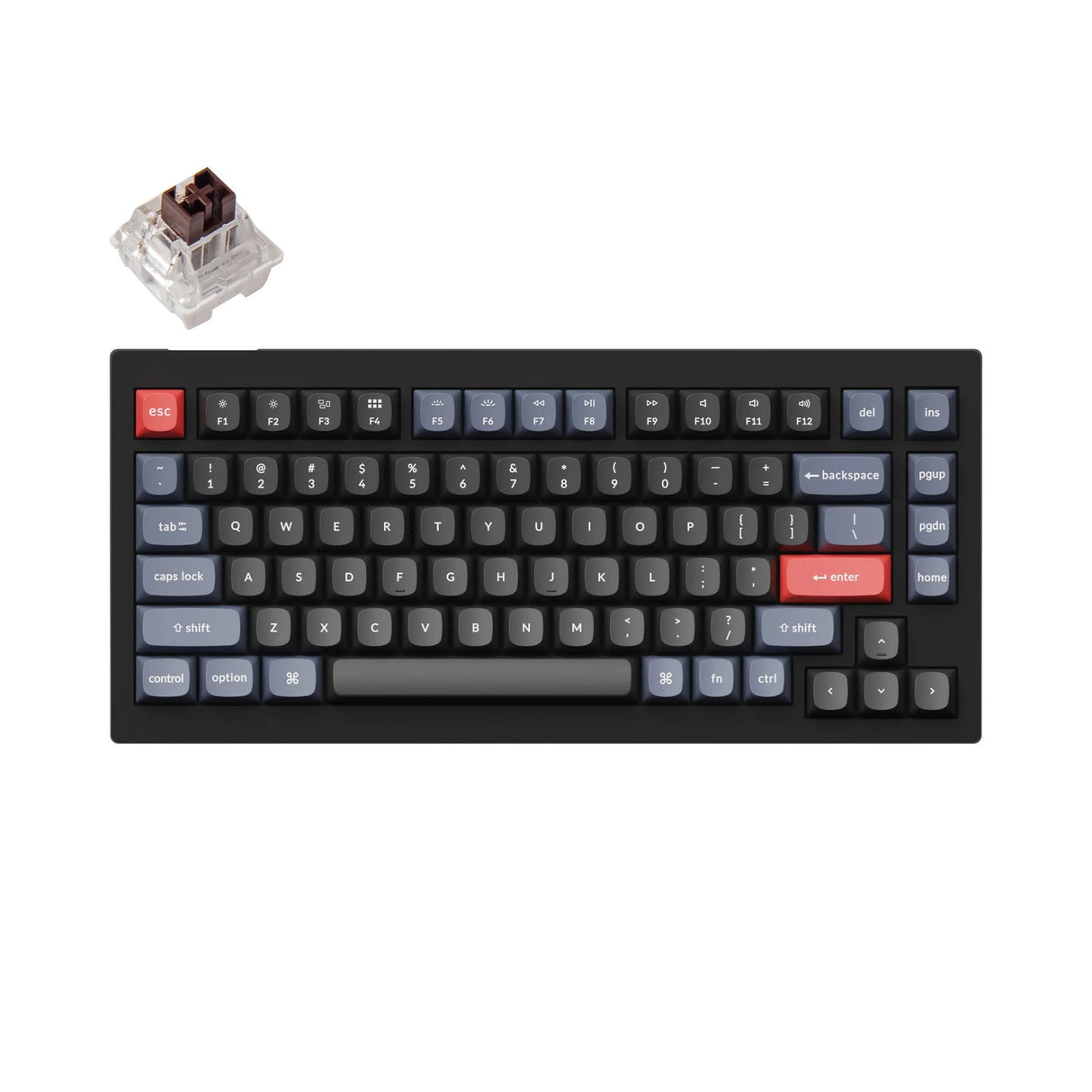 Keychron V1 QMK 75% Keyboard - Divinikey