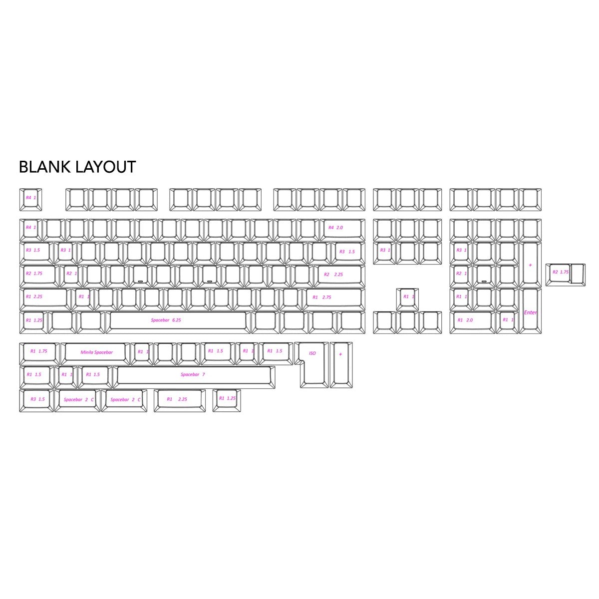 Lelelab Crystal SuperX Keycap Set UV ABS - Divinikey