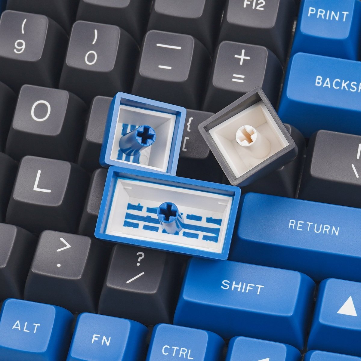 Maxkey SA Blue & Gray Keycap Set Doubleshot ABS - Divinikey