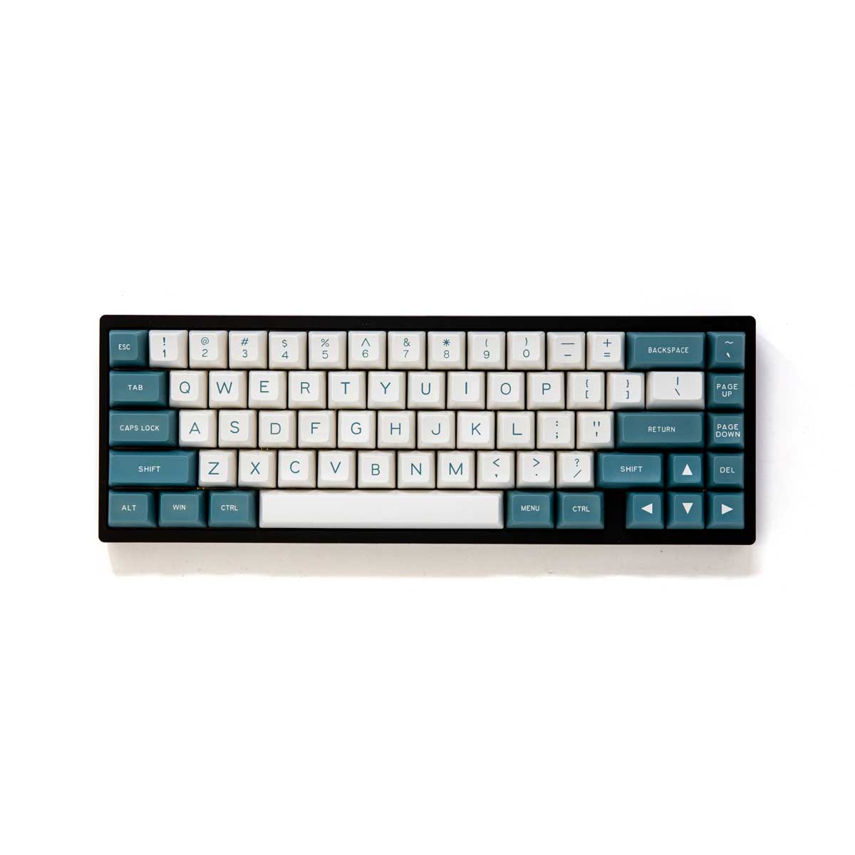 Maxkey SA Green and White Keycap Set Doubleshot ABS - Divinikey