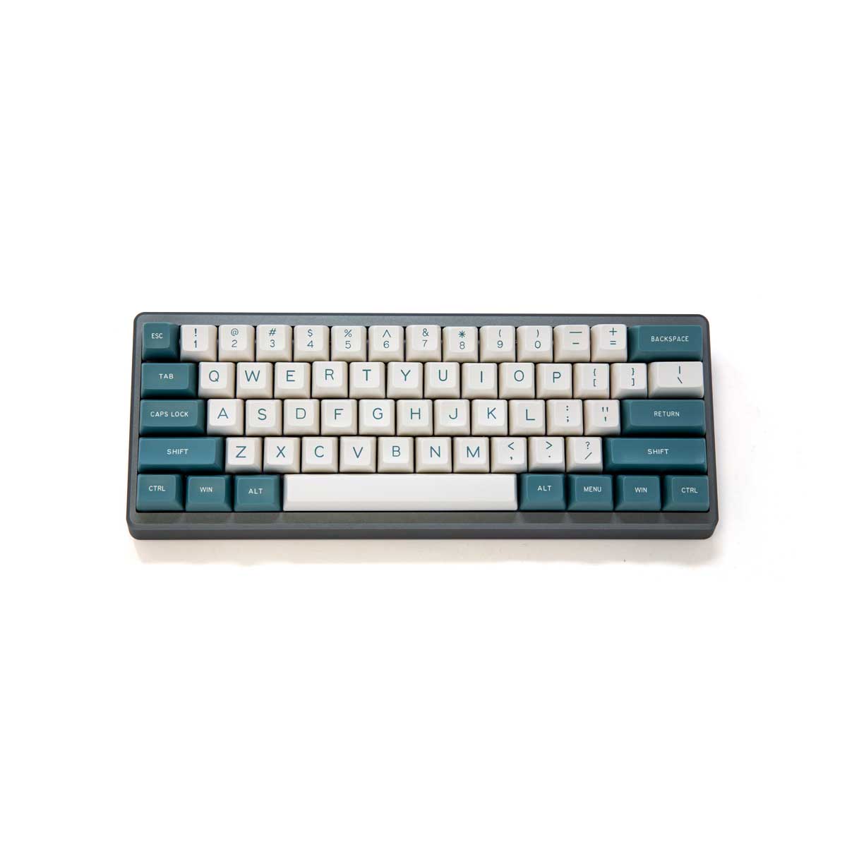 Maxkey SA Green and White Keycap Set Doubleshot ABS - Divinikey