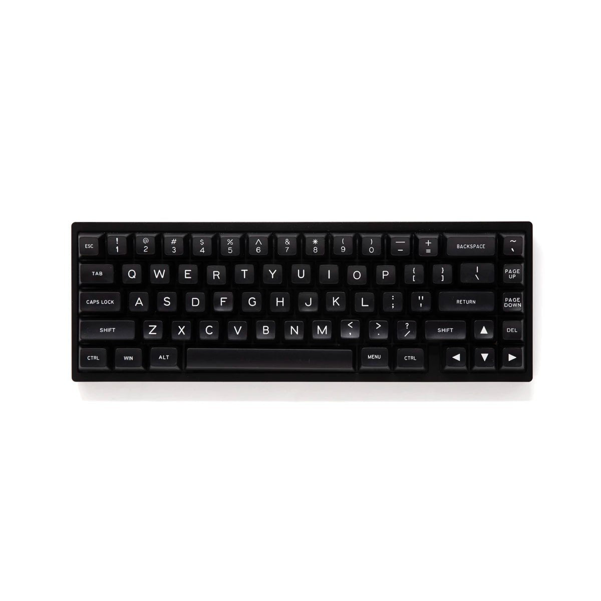 Maxkey SA White On Black Keycap Set Doubleshot ABS - Divinikey
