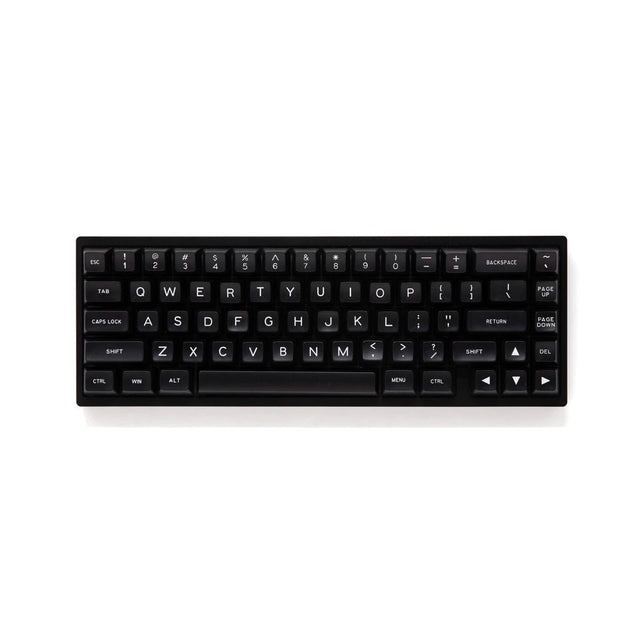 Maxkey SA White On Black Keycap Set Doubleshot ABS - Divinikey