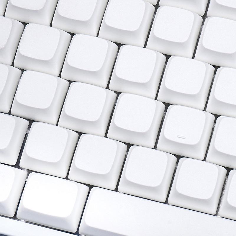 NP PBT Blank White Keycap Set - Divinikey