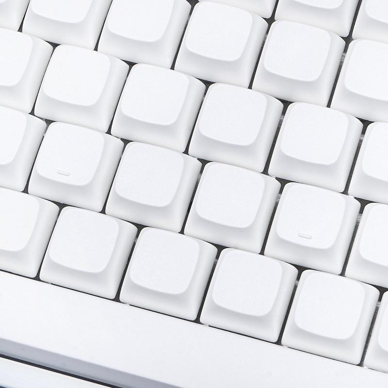 NP PBT Blank White Keycap Set - Divinikey