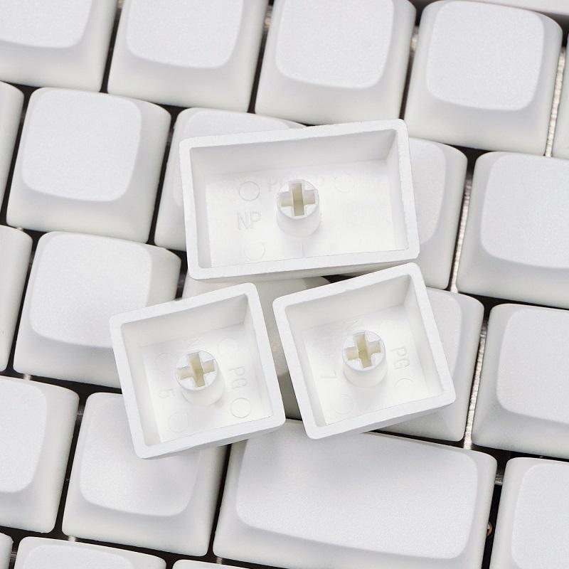 NP PBT Blank White Keycap Set - Divinikey