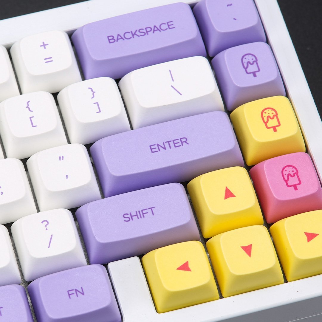 NP PBT Ice Cream Keycap Set Dye-Sub PBT - Divinikey