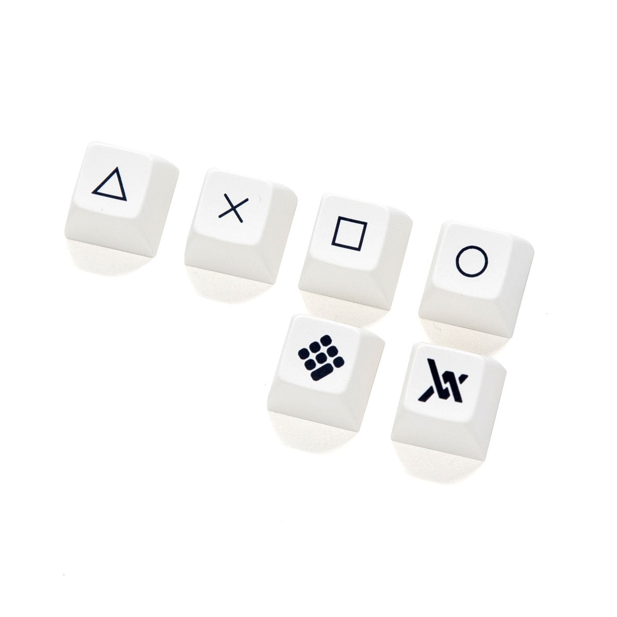 OSA Simple White Keycap Set Dye-Sub PBT - Divinikey