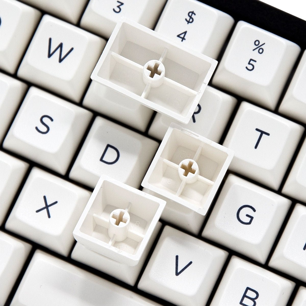 OSA Simple White Keycap Set Dye-Sub PBT - Divinikey