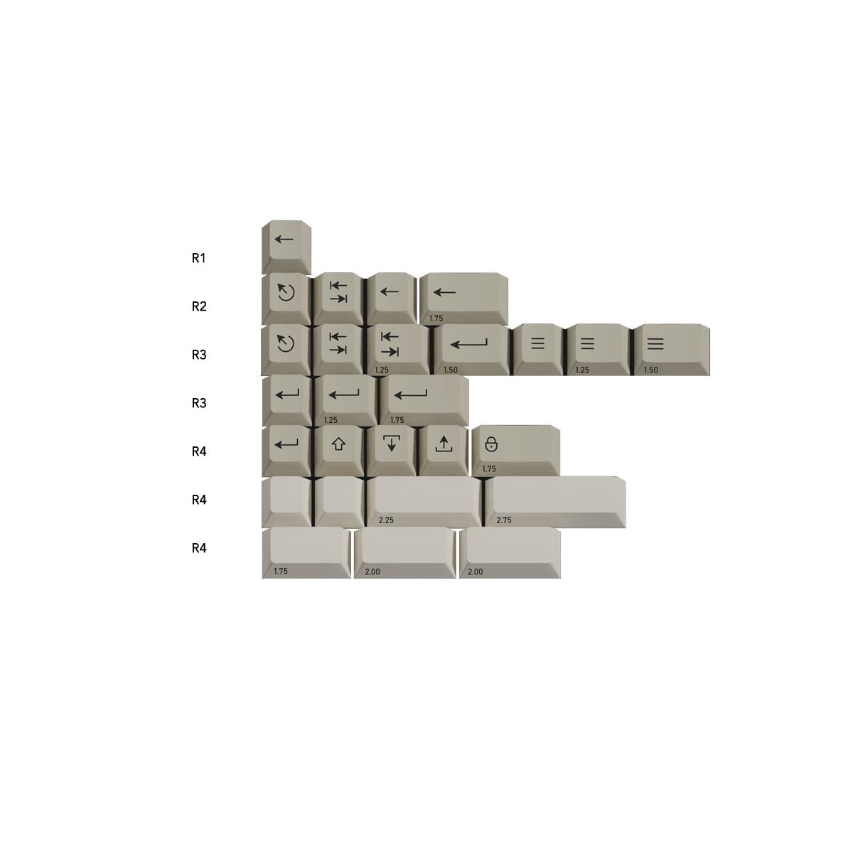 PBTfans Classic Hangul Keycap Set Doubleshot ABS - Divinikey