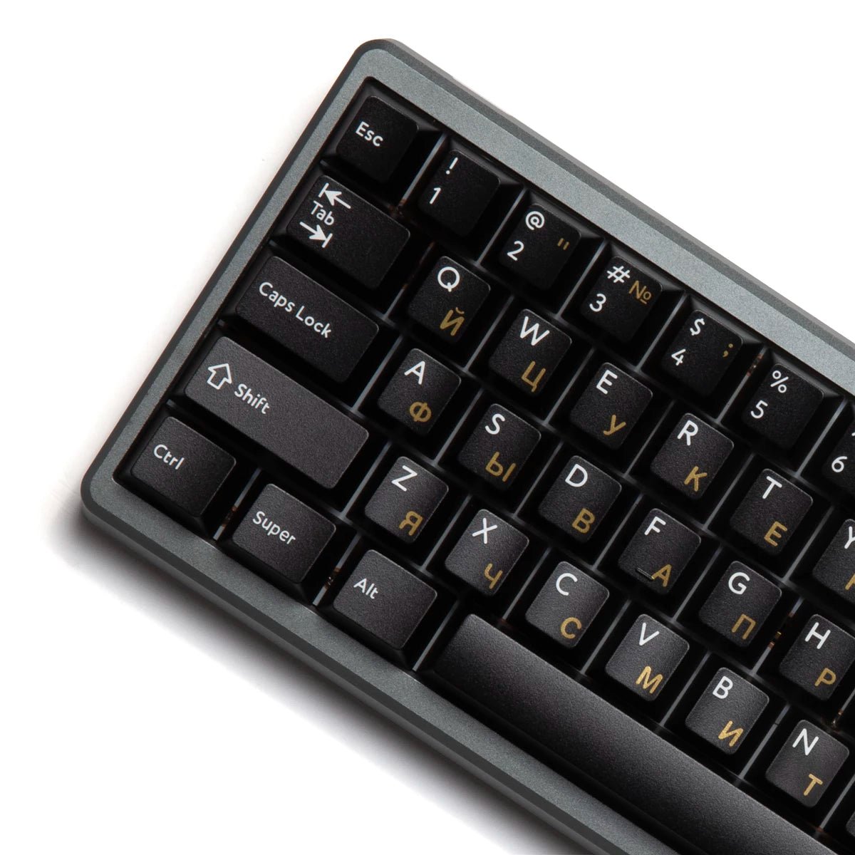 PBTfans Golden Keycap Set Doubleshot ABS - Divinikey