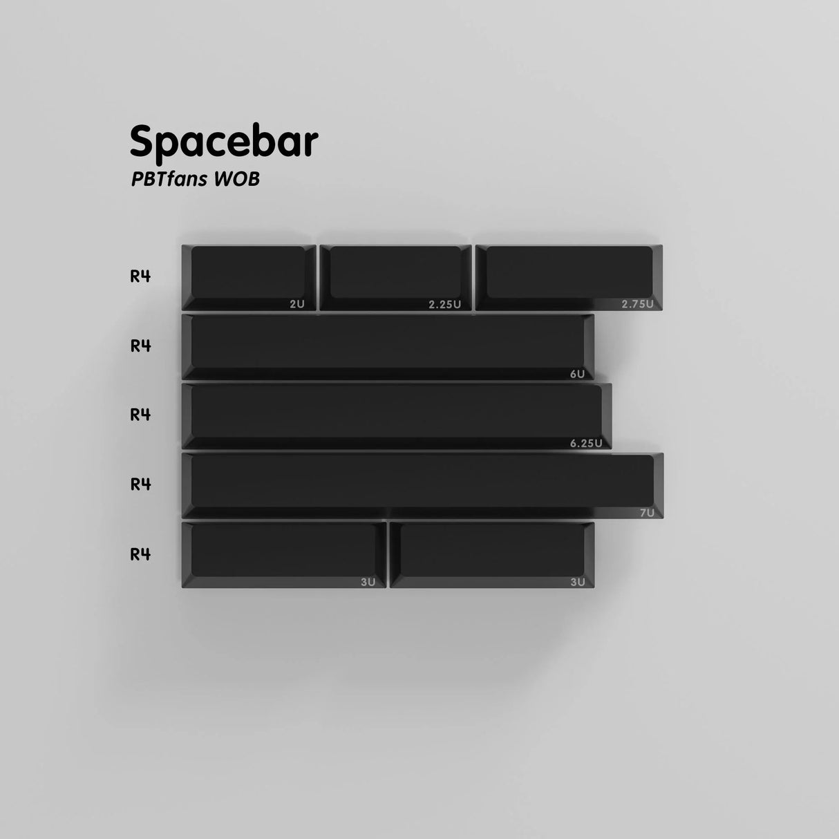 PBTfans™ WOB Keycap Set Doubleshot PBT - Divinikey