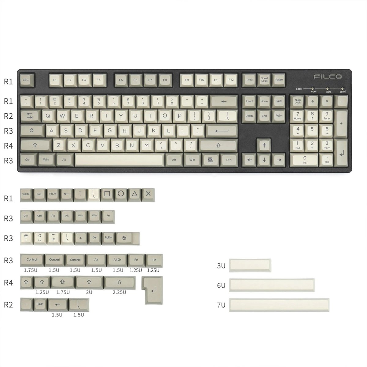 SA PBT Restor Keycap Set Dye-Sub PBT - Divinikey